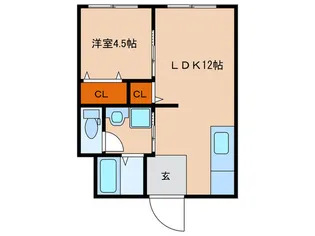 サニーハイツA棟【2階】の間取り