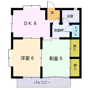 クローバー【2階】の間取り