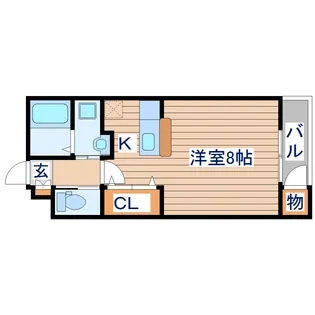 グランシャトレー【1階】の間取り