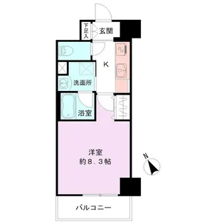 BUENA新潟萬代橋【3階】の間取り