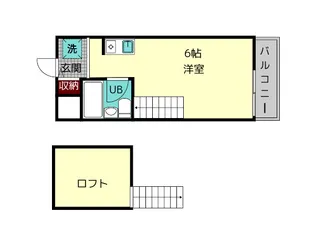 シャルマン石見【1階】の間取り