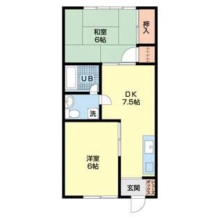 プチ・ハイムA【1階】の間取り