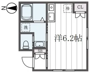 Cube Kasuya【1階】の間取り