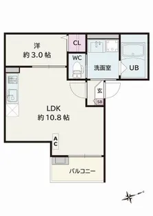 Jack koiehommachiI【3階】の間取り