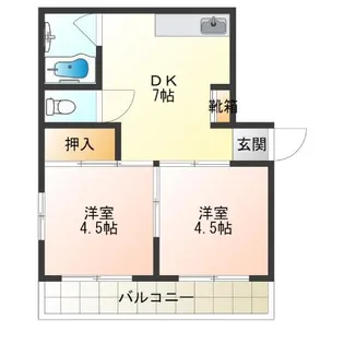 ファミリーハイツ【3階】の間取り