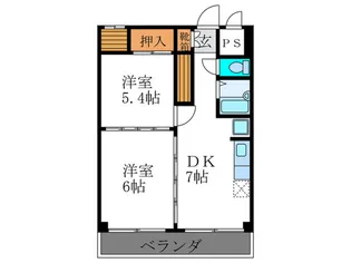 ヴィラ福田【3階】の間取り