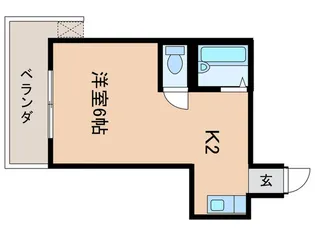 レスポワ-ルユキオB棟【1階】の間取り