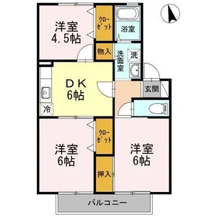 メゾン・ド・ファミール【1階】の間取り