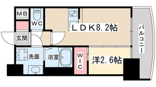 セレニテ天六ミラク【2階】の間取り