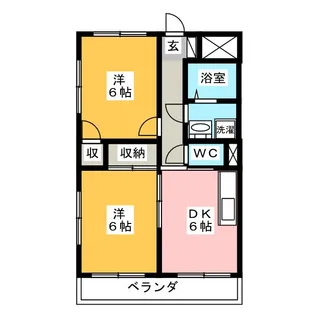 クローネ川口【1階】の間取り