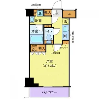 クレヴィスタ大島I【7階】の間取り