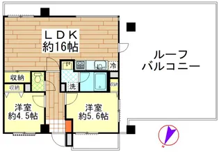 ライオンズマンション稲毛第2【5階】の間取り