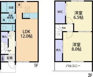 アンソレイエ Bの間取り