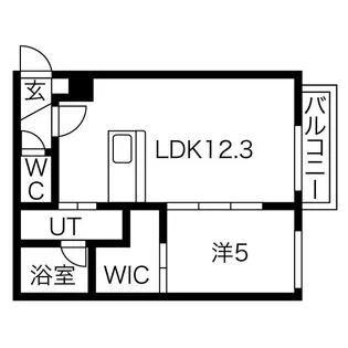 マ・メゾン山鼻【1階】の間取り