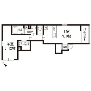 URBAN SKY 北千住【1階】の間取り