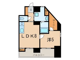 プリマヴェ-ラ甲南山手【5階】の間取り