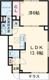 キャナルコート【1階】の間取り