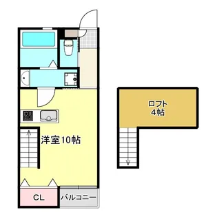 レアルI【2階】の間取り