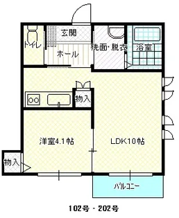 カーサグローリア【2階】の間取り
