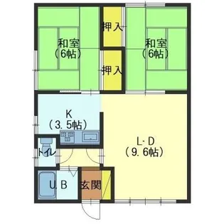 コーポラスV1【1階】の間取り