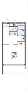 レオパレスシリウス戸田【2階】の間取り