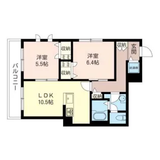プランシール宮前【2階】の間取り