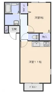 ロイヤルフラワー【2階】の間取り
