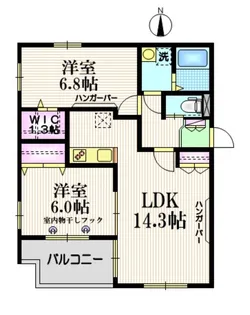 LIVREPONT【3階】の間取り