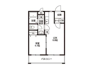 グラーステール【1階】の間取り