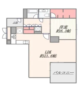 東高ペアシティルネッサンス【7階】の間取り