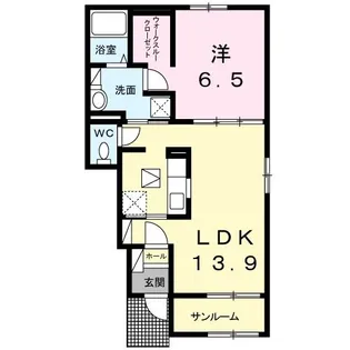 クラールV【1階】の間取り