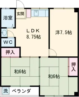 メゾン元横【3階】の間取り