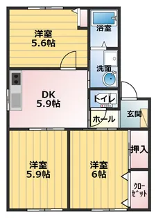 フォーレス21【1階】の間取り