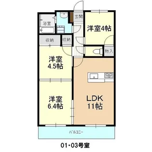 ファミーユみなみ【2階】の間取り