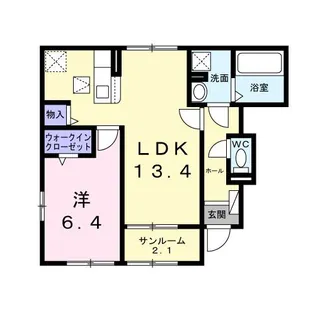 リッツメゾンA【1階】の間取り