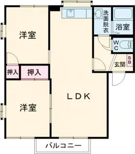 ニューグリーンハウス【2階】の間取り