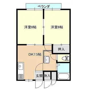 プレステージK【2階】の間取り
