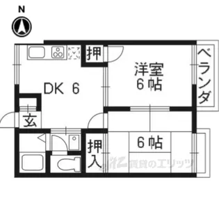 ラ・エトワル【2階】の間取り