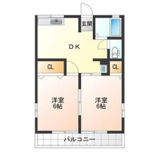 ハイムマロンB棟【1階】の間取り