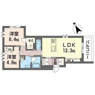 ウィステリアガーデン【3階】の間取り