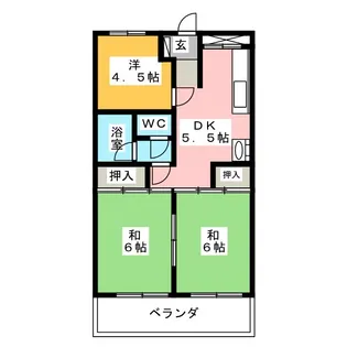 サンシャイン太平【1階】の間取り