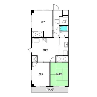上原マンション【2階】の間取り