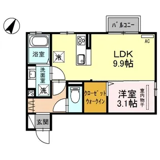 アメニティタウンIII A【1階】の間取り
