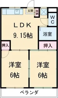 ビングスフジ【2階】の間取り
