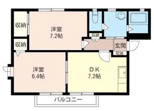ディアスA【1階】の間取り