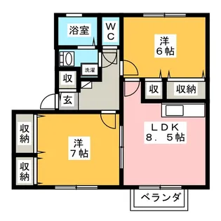 アネックス町田2000 F棟【1階】の間取り