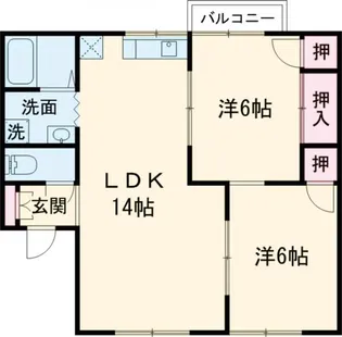 セジュール秋桜【1階】の間取り