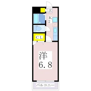紫原山元マンション【2階】の間取り