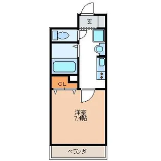 グランドハイツ末広311【3階】の間取り