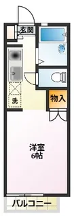グランデュール大山【2階】の間取り